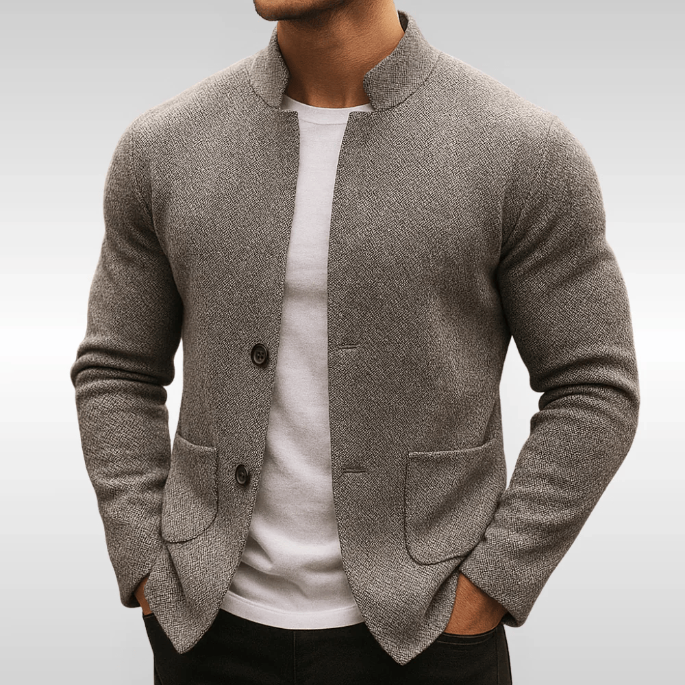 Men's knit texture vest