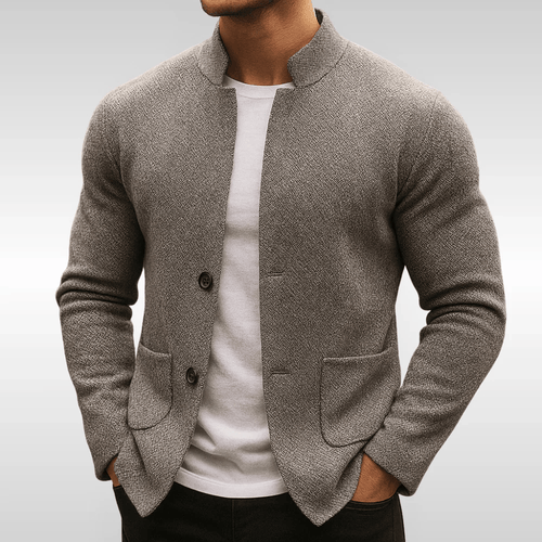 Men's knit texture vest