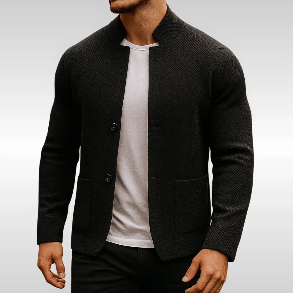 Men's knit texture vest