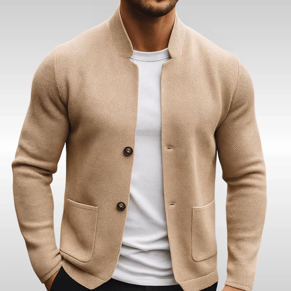Men's knit texture vest