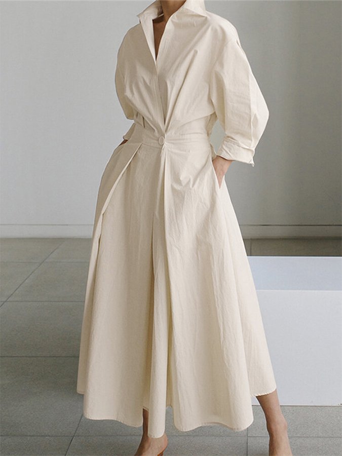 Women's long dress with full-length skirt