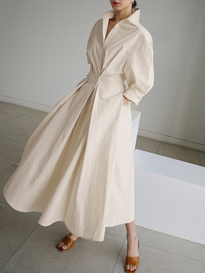 Women's long dress with full-length skirt