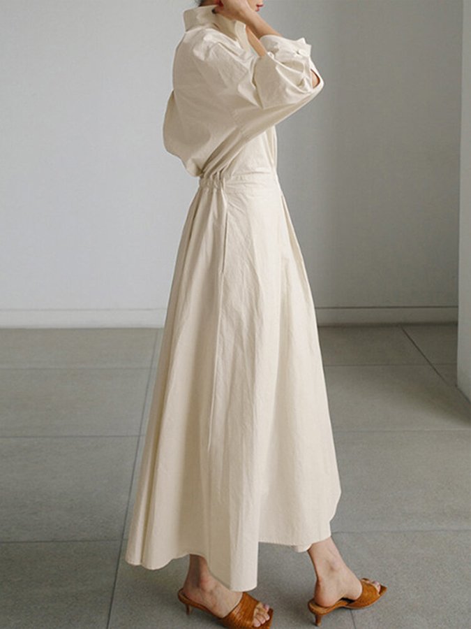 Women's long dress with full-length skirt