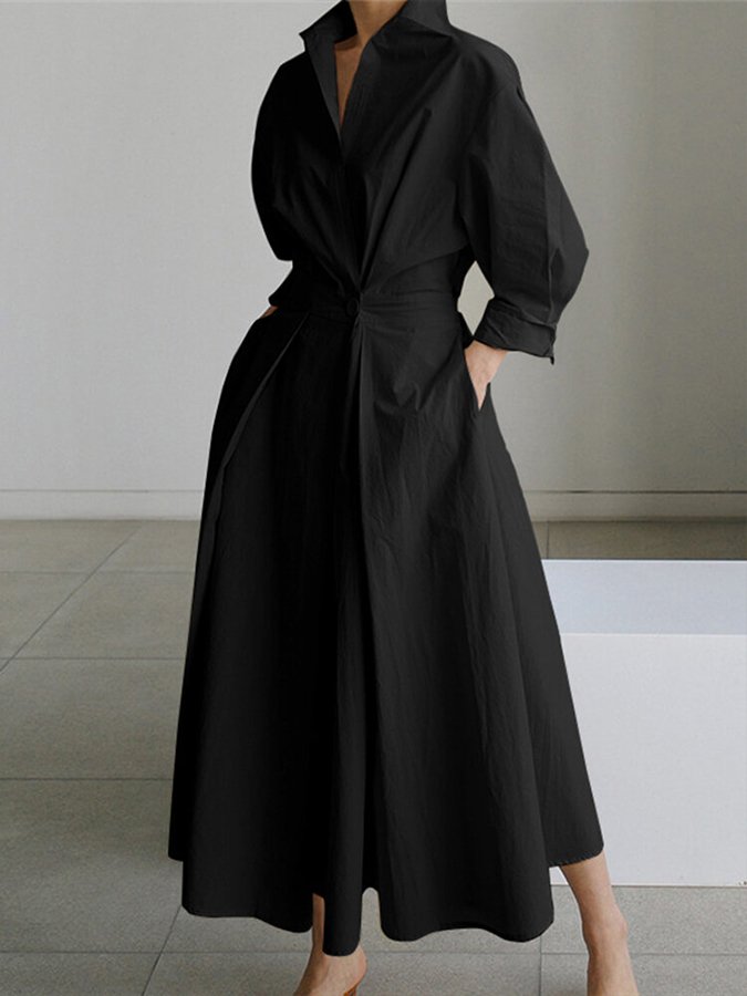 Women's long dress with full-length skirt