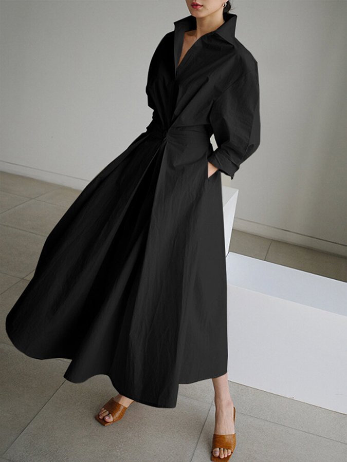 Women's long dress with full-length skirt