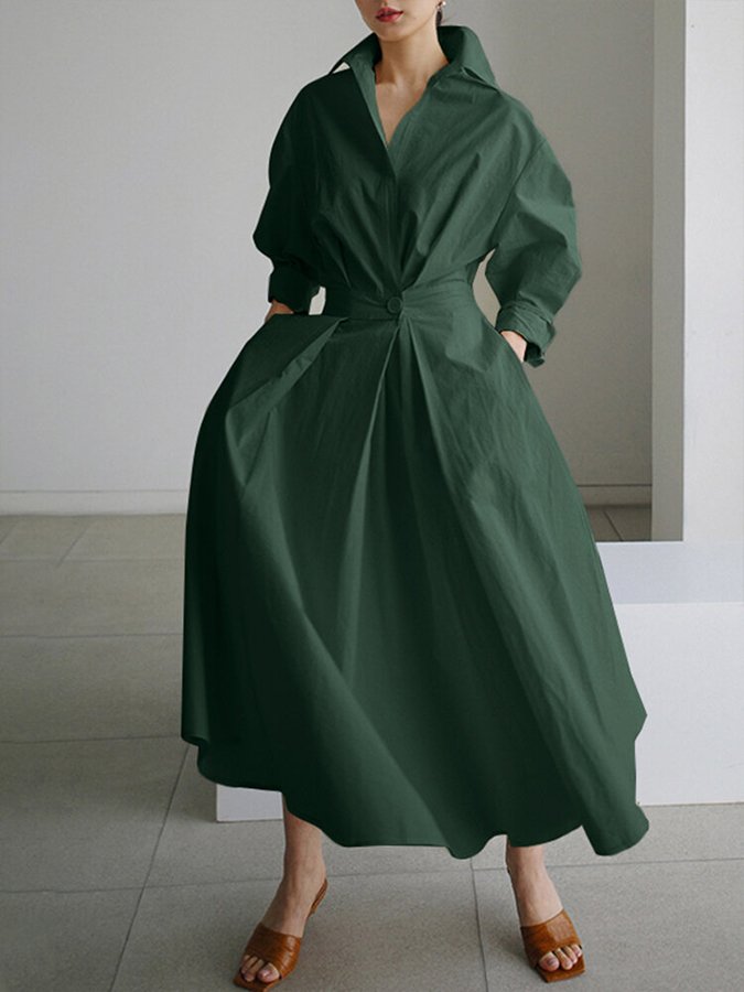 Women's long dress with full-length skirt