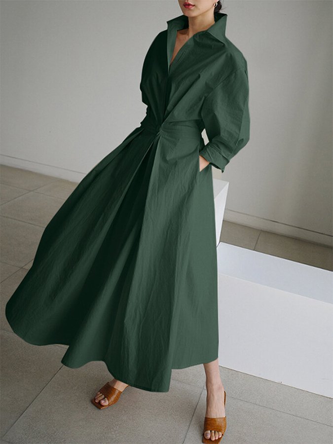 Women's long dress with full-length skirt