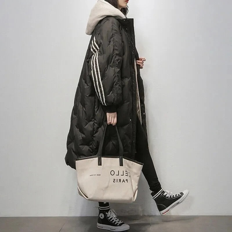Women's long warm jacket