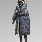 Women's long warm jacket