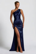 Women's maxi dress with front slit