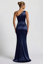 Women's maxi dress with front slit