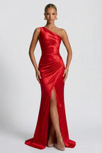 Women's maxi dress with front slit