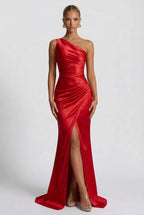 Women's maxi dress with front slit