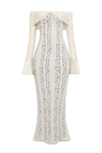 Women's lace maxi wedding guest dress