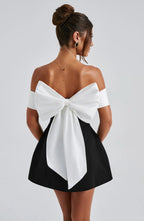 Women's off-shoulder mini cocktail dress