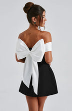 Women's off-shoulder mini cocktail dress