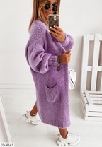 Women's oversized longline open-front cardigan