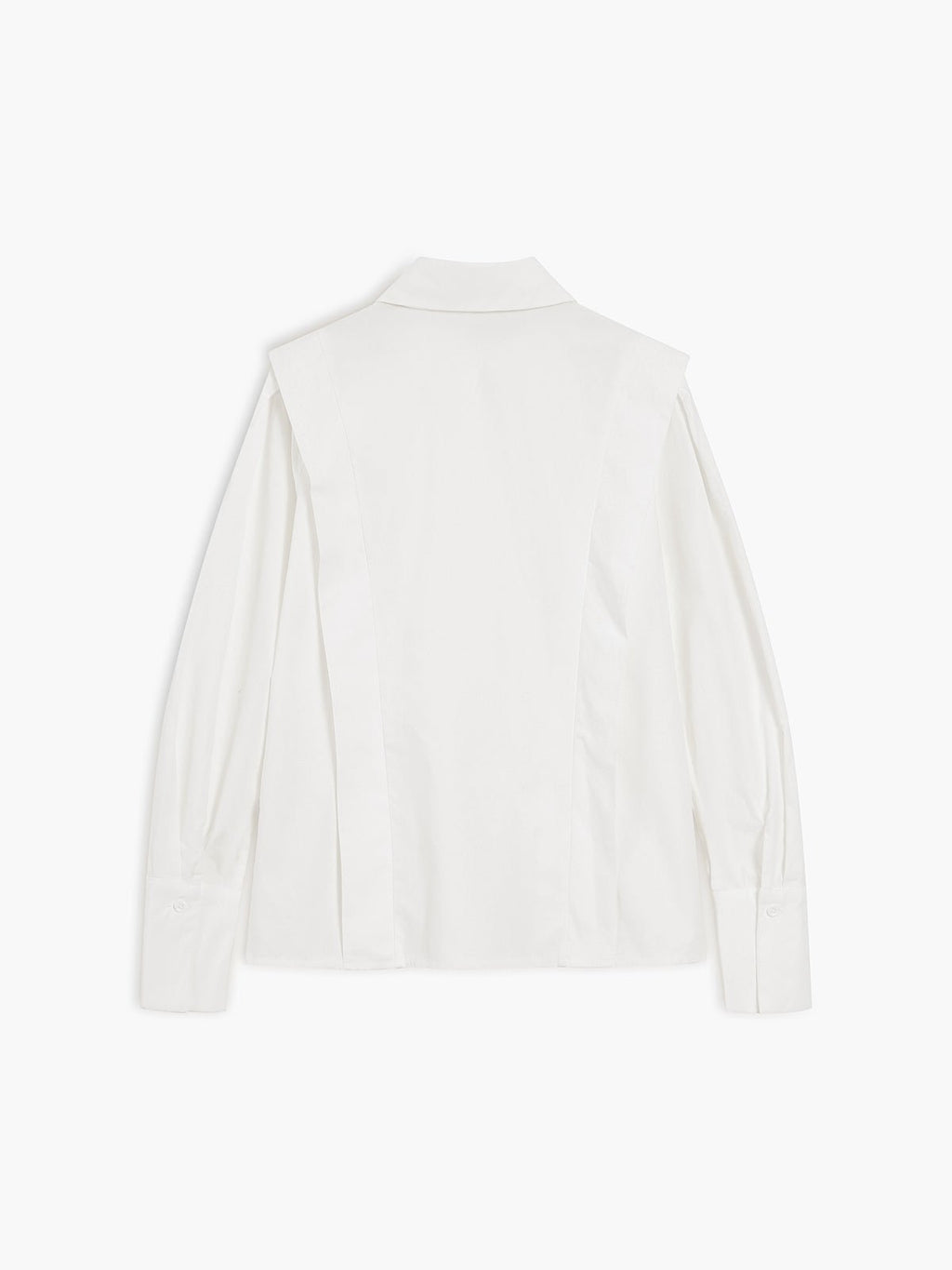 Women's oversized square collar button-down office blouse
