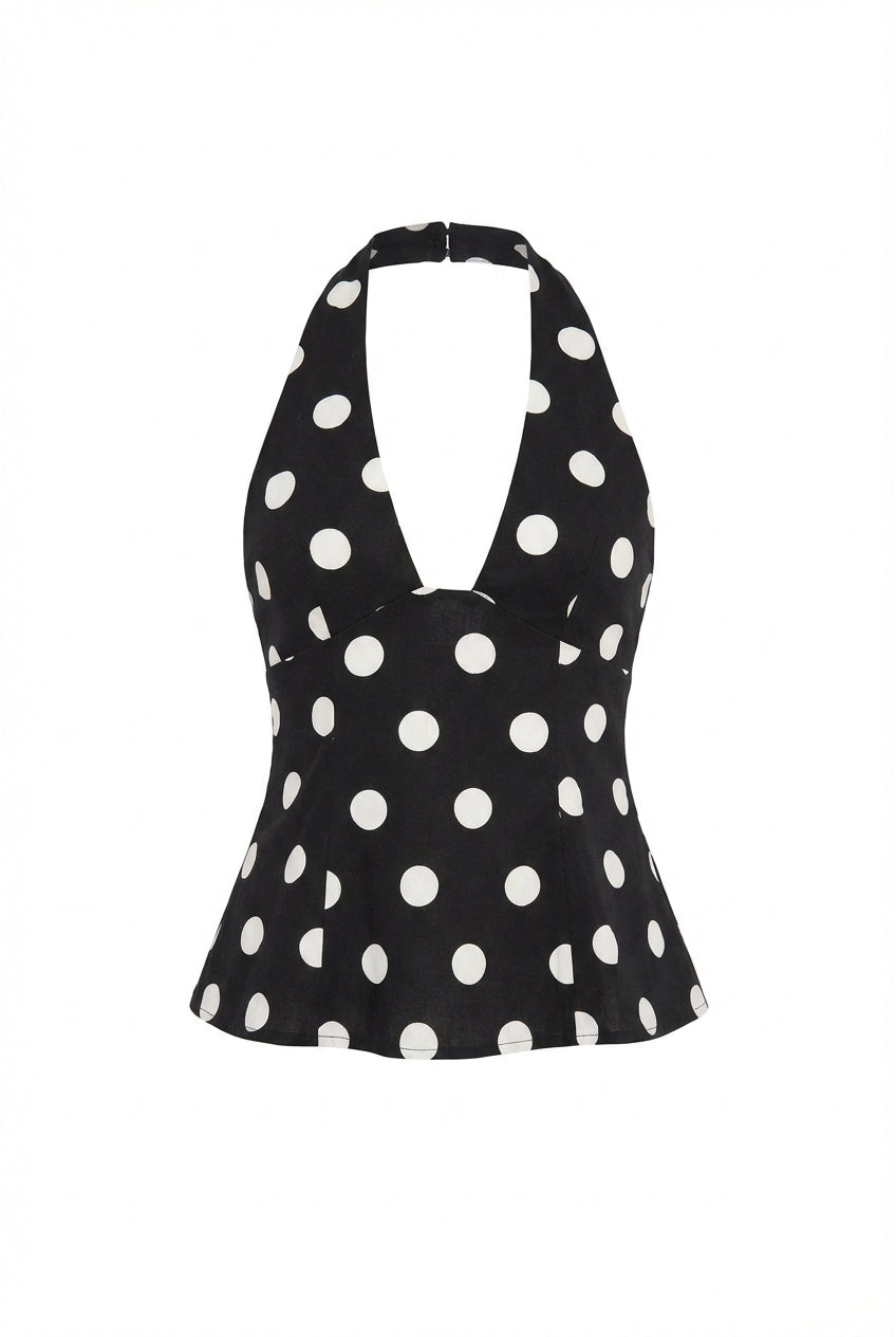 Women's polka dot summer top