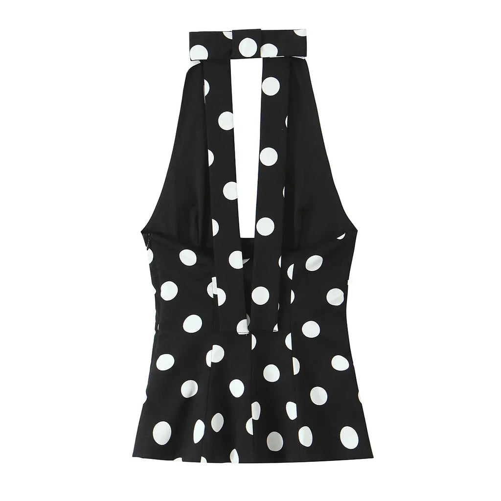 Women's polka dot summer top