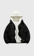 Women's puffer jacket with hood and soft lining