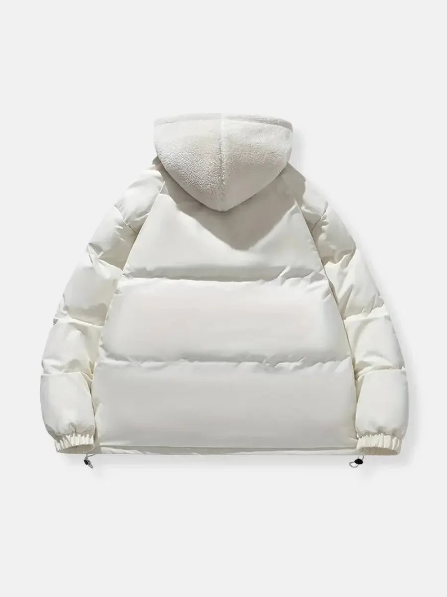 Women's puffer jacket with hood and soft lining