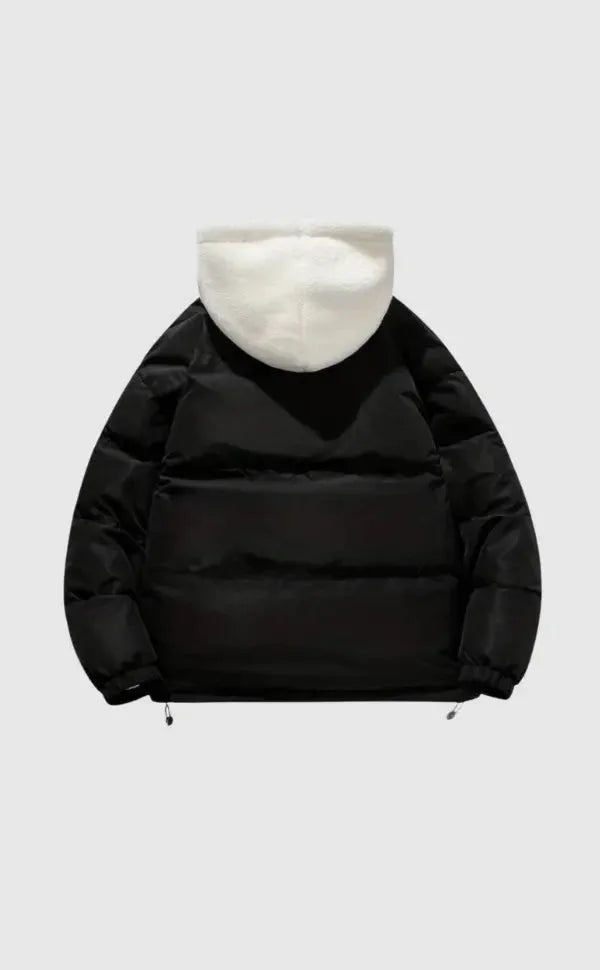 Women's puffer jacket with hood and soft lining