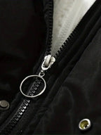 Women's puffer jacket with hood and soft lining