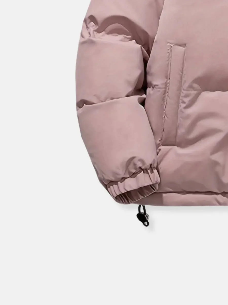 Women's puffer jacket with hood and soft lining