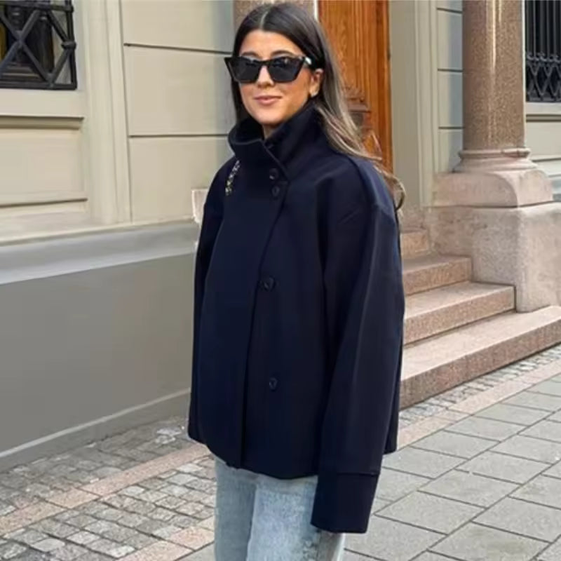 Women's short double-breasted jacket