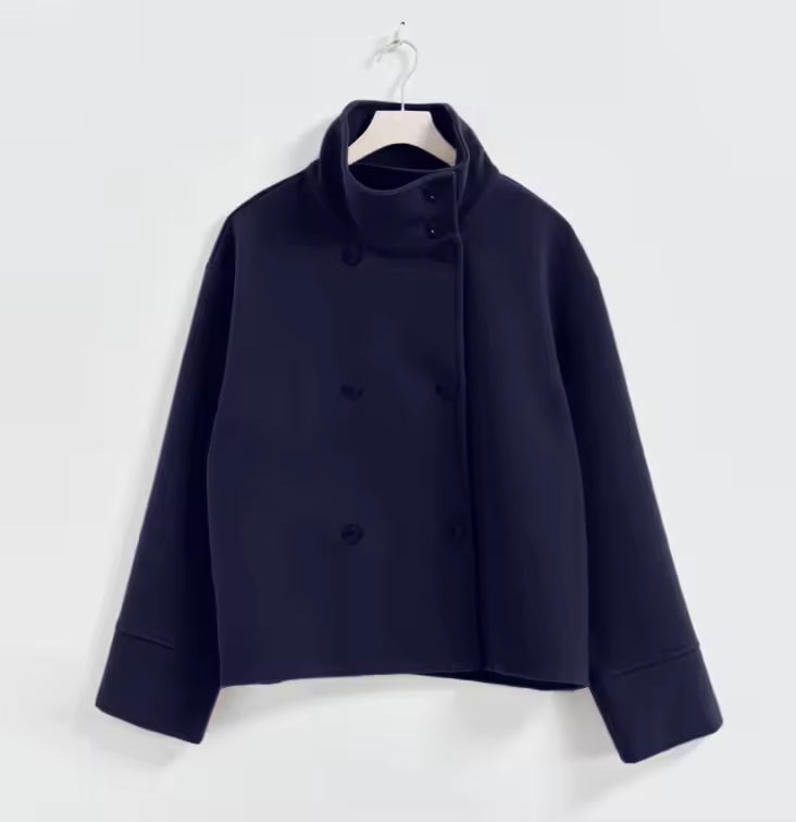 Women's short double-breasted jacket