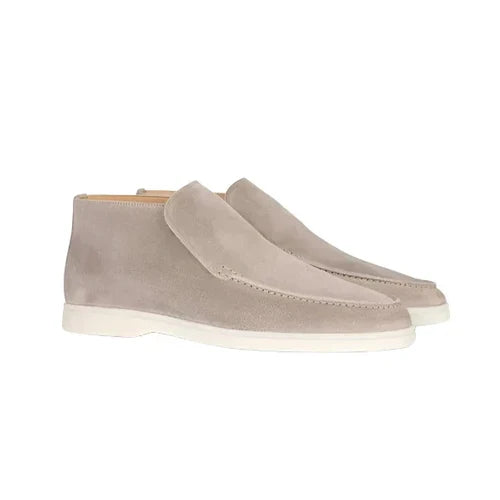 Men's slip-on shoes with rounded toe