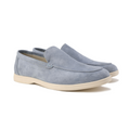 Men's slip-on shoes with structured finish