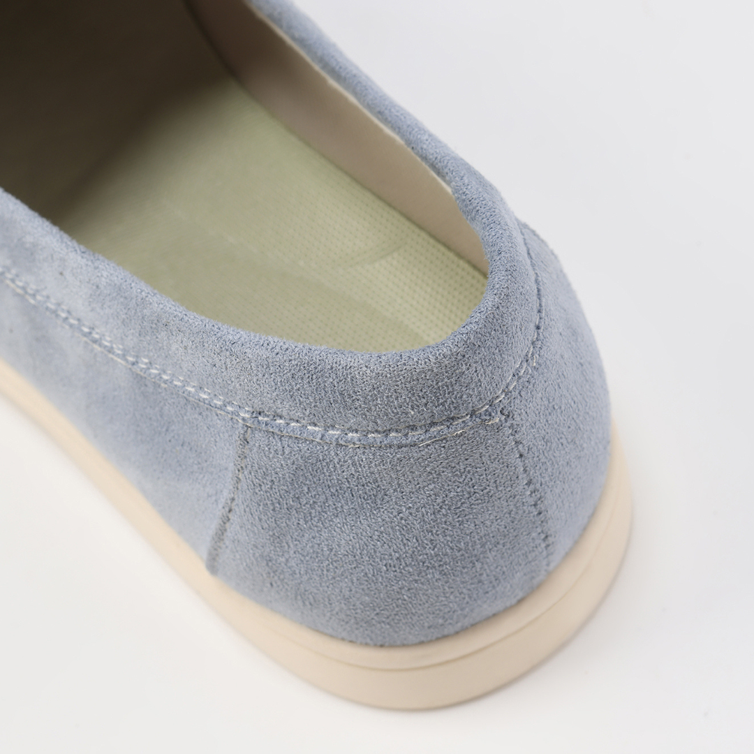 Men's slip-on shoes with structured finish