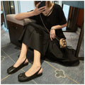 Women's split toe bow ballet flats with slingback strap