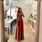 Women's strapless cut-out maxi formal dress