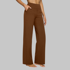 Women's stretch trousers with fitted cut
