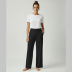Women's stretch trousers with fitted cut