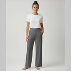 Women's stretch trousers with fitted cut