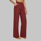 Women's stretch trousers with fitted cut