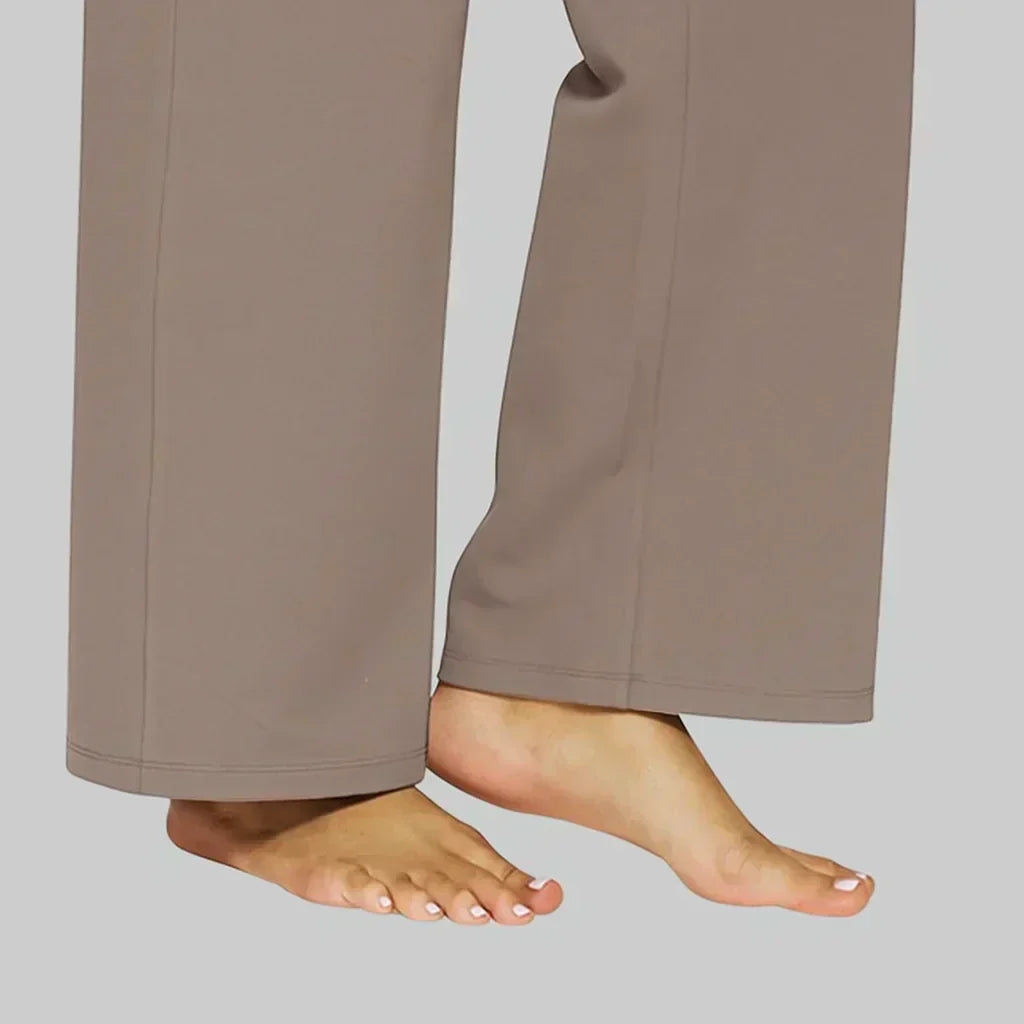 Women's stretch trousers with fitted cut