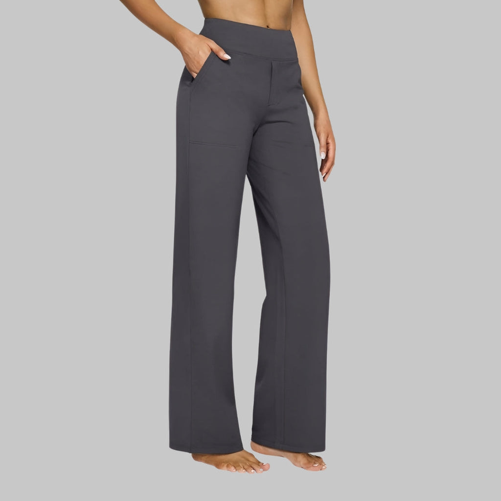 Women's stretch trousers with fitted cut