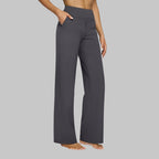 Women's stretch trousers with fitted cut