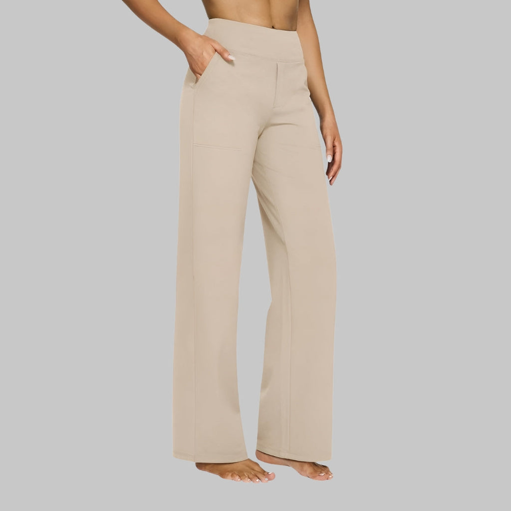 Women's stretch trousers with fitted cut