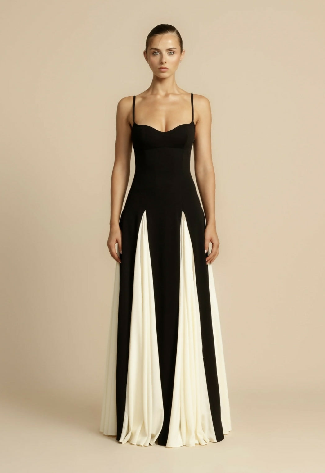 Women's spaghetti strap formal maxi dress