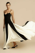Women's spaghetti strap formal maxi dress