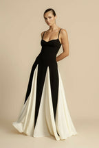 Women's spaghetti strap formal maxi dress