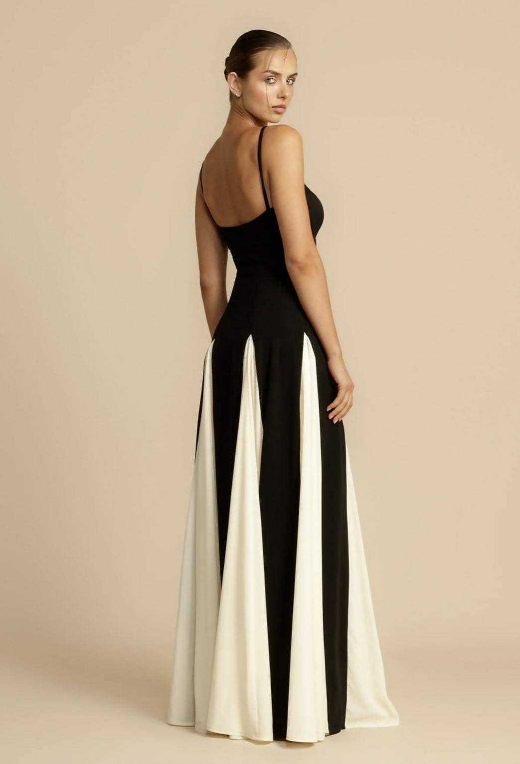 Women's spaghetti strap formal maxi dress
