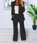 Women's two-piece set with blazer and trousers