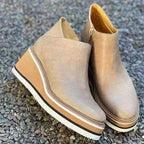 Women's urban slip-on boots with padded insole
